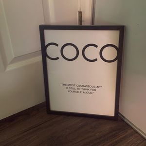 Coco picture (frame included)